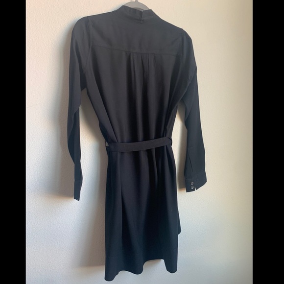 Ann Demeulemeester Black Wrap Dress 36 S - Picture 2 of 5